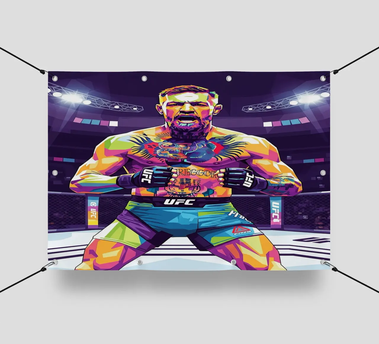 Conor McGregor Combattente UFC telo in pvc da Hantamrata