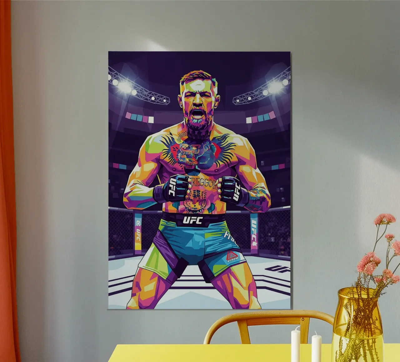 Conor McGregor Combattente UFC poster da Hantamrata