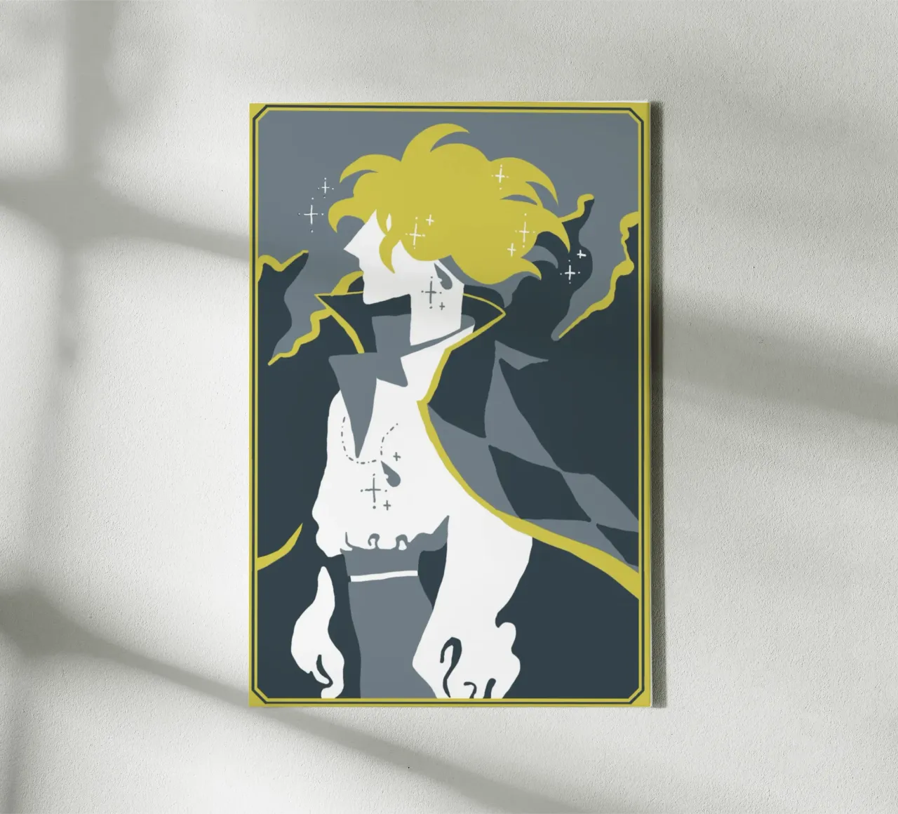 Vector Ponyo canvas met Baklijst van grass.studio_