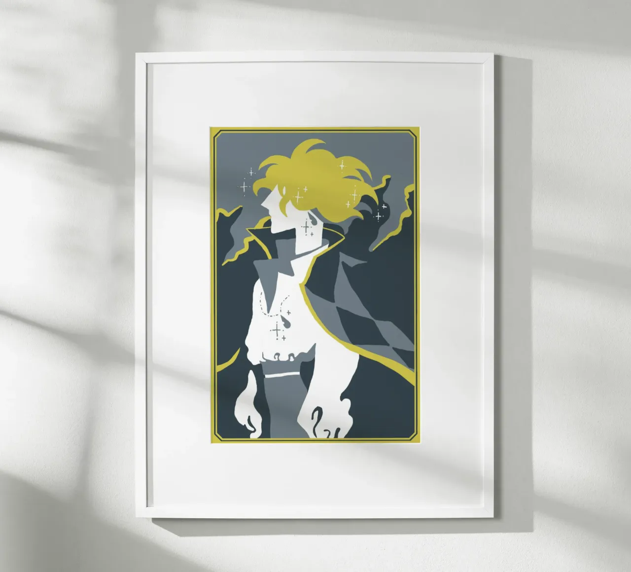 Vettore Ponyo poster con telaio in alluminio da grass.studio_