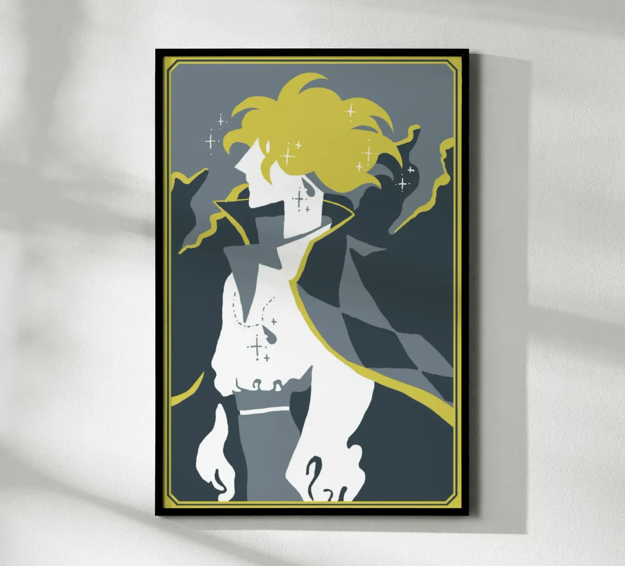 Vettore Ponyo poster con telaio in alluminio da grass.studio_