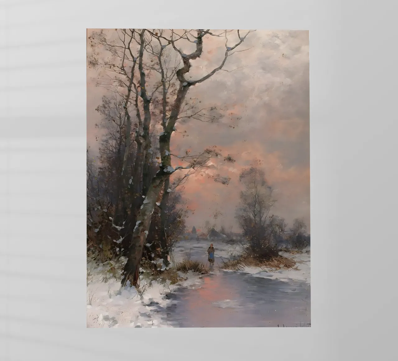 Idillio invernale sulla riva del fiume pellicola backlit da Studio Vibe