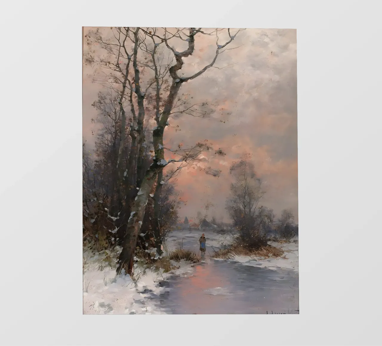 Idillio invernale sulla riva del fiume pellicola backlit da Studio Vibe