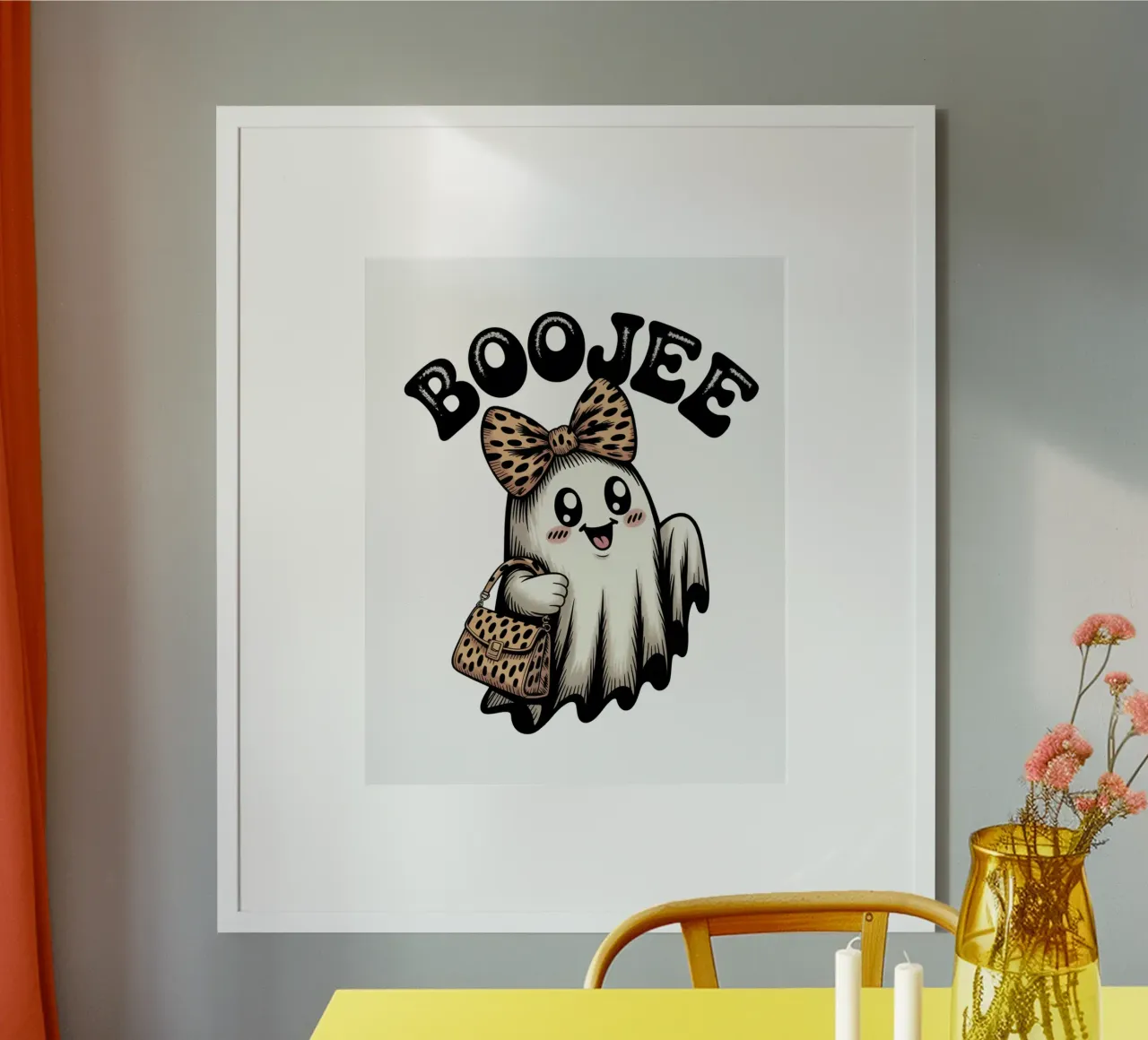 BooJee Kawaii Ghost poster da Sasyall Graphics