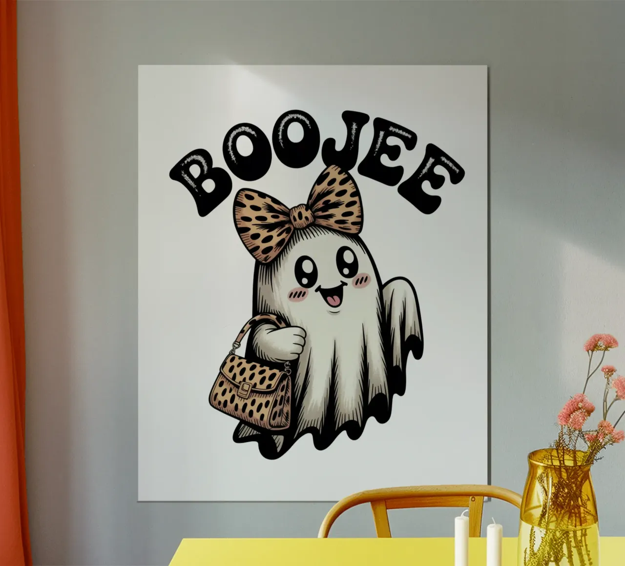 BooJee Kawaii Ghost poster da Sasyall Graphics