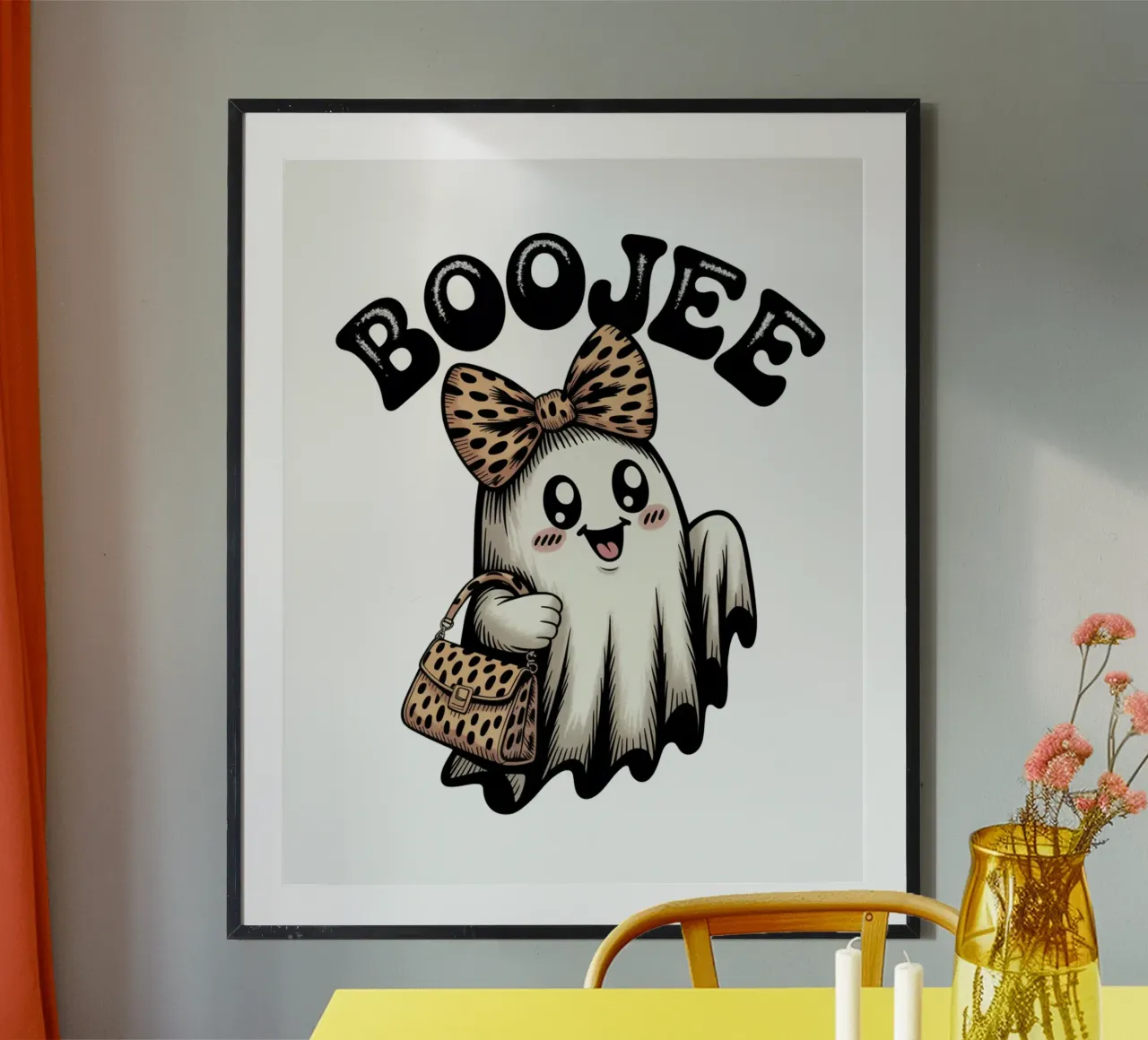 BooJee Kawaii Ghost poster da Sasyall Graphics