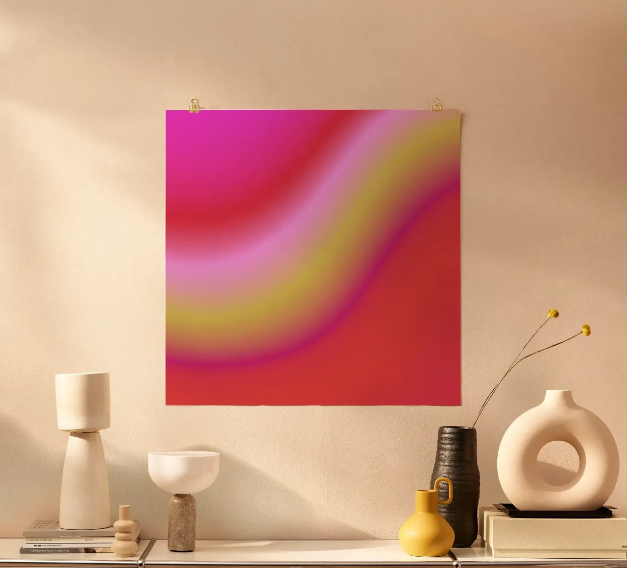 Enséñame a Bailar 🍓 poster con telaio in legno da ÂME LIBRE STUDIO