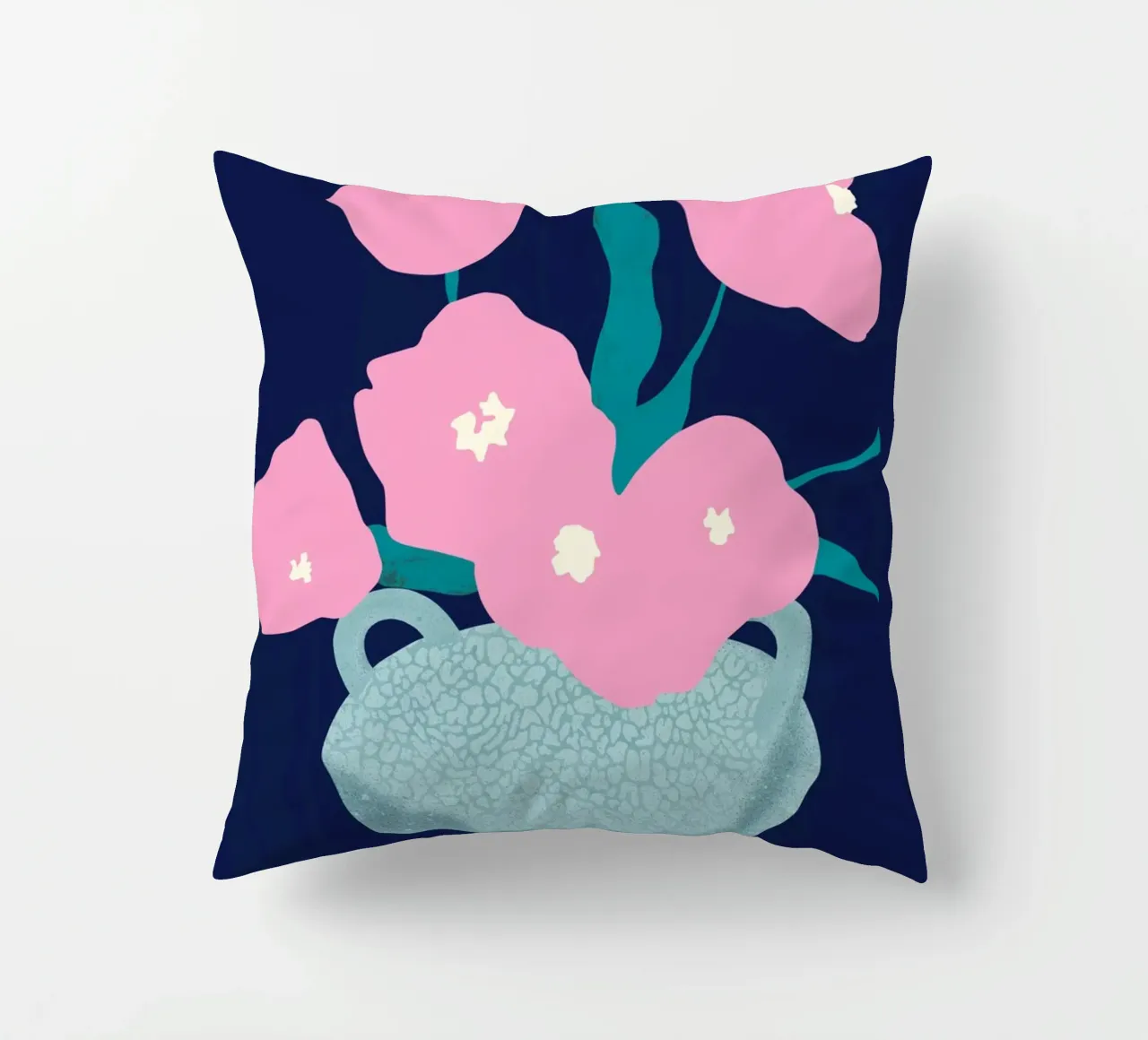 Pink Blossom decorative cushion by Asha Designs