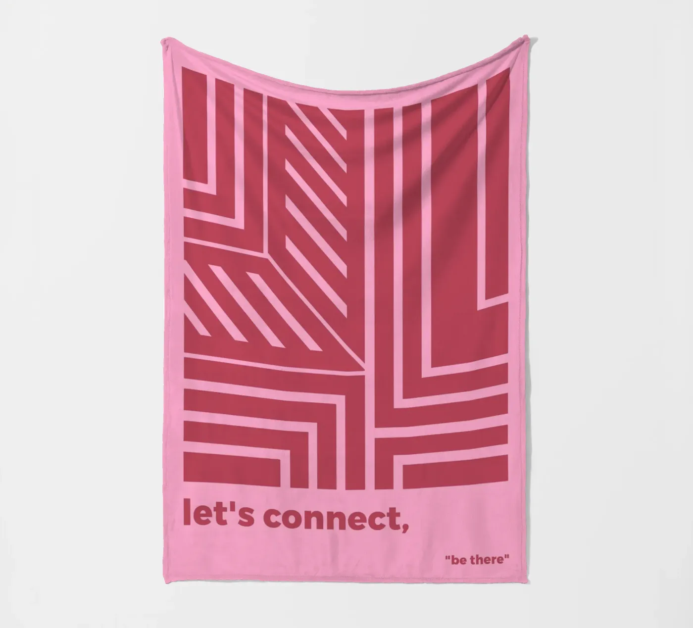 Let's Connect fleecedeken van MODERN NUANCE