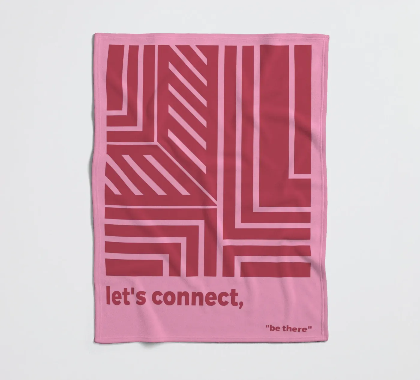 Let's Connect fleecedeken van MODERN NUANCE