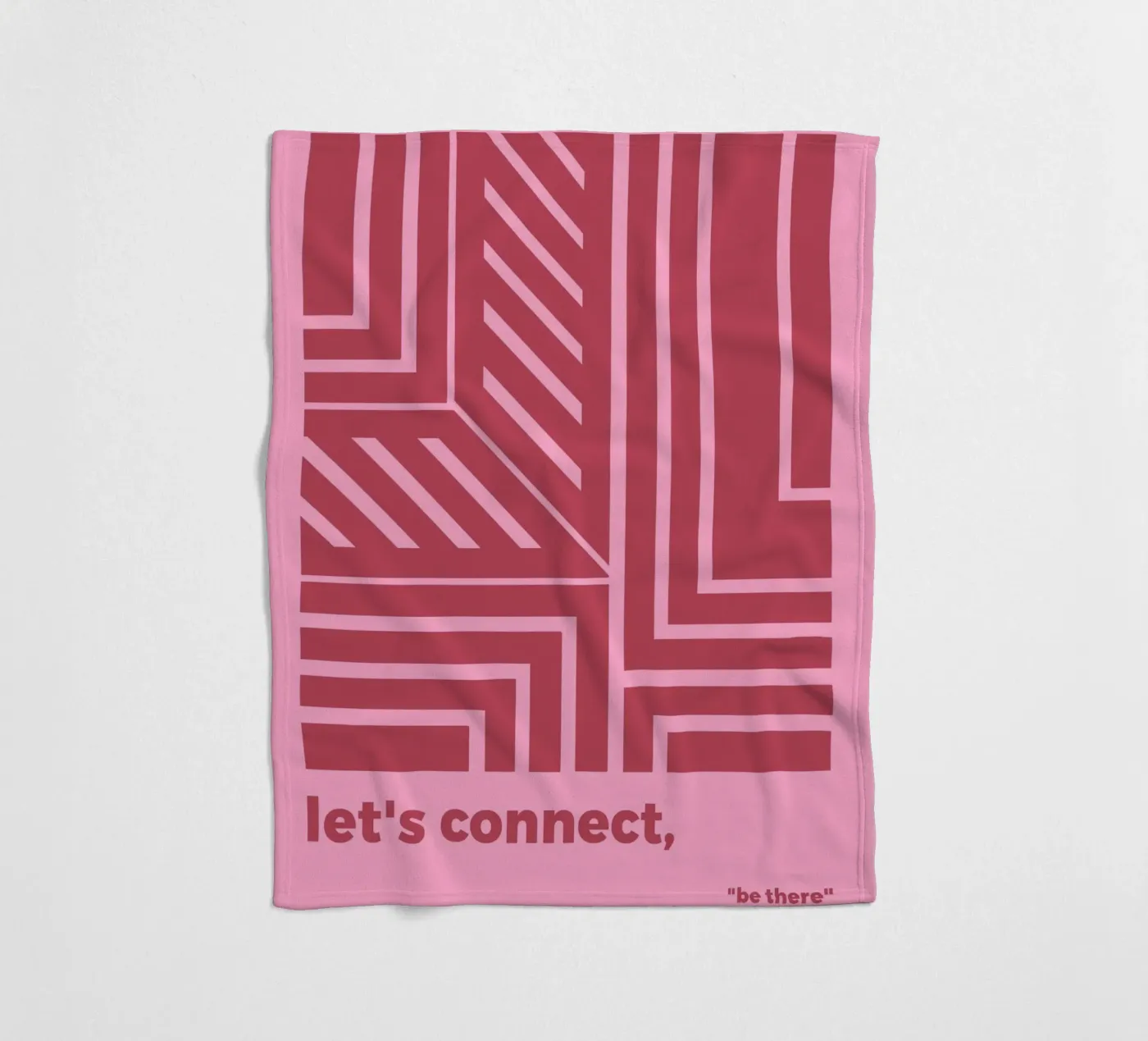 Let's Connect fleecedeken van MODERN NUANCE