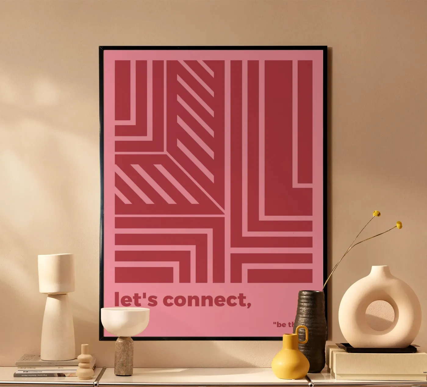 Let's Connect poster by MODERN NUANCE