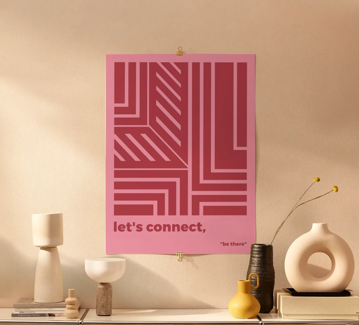 Let's Connect poster by MODERN NUANCE