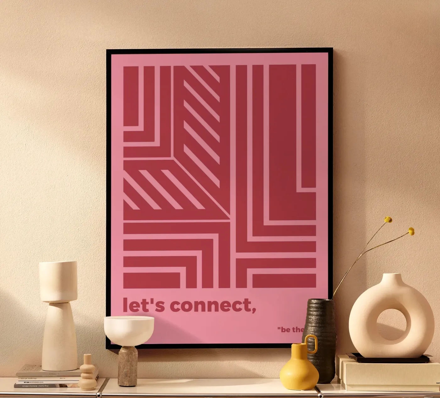 Let's Connect poster by MODERN NUANCE