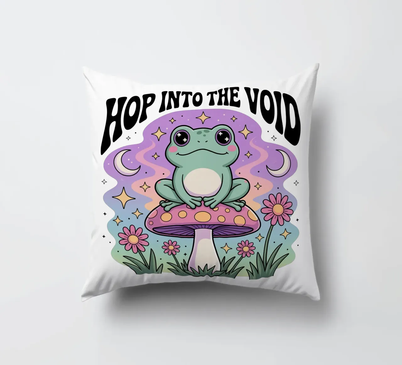 Hop Into The Void cuscino da Sasyall Graphics