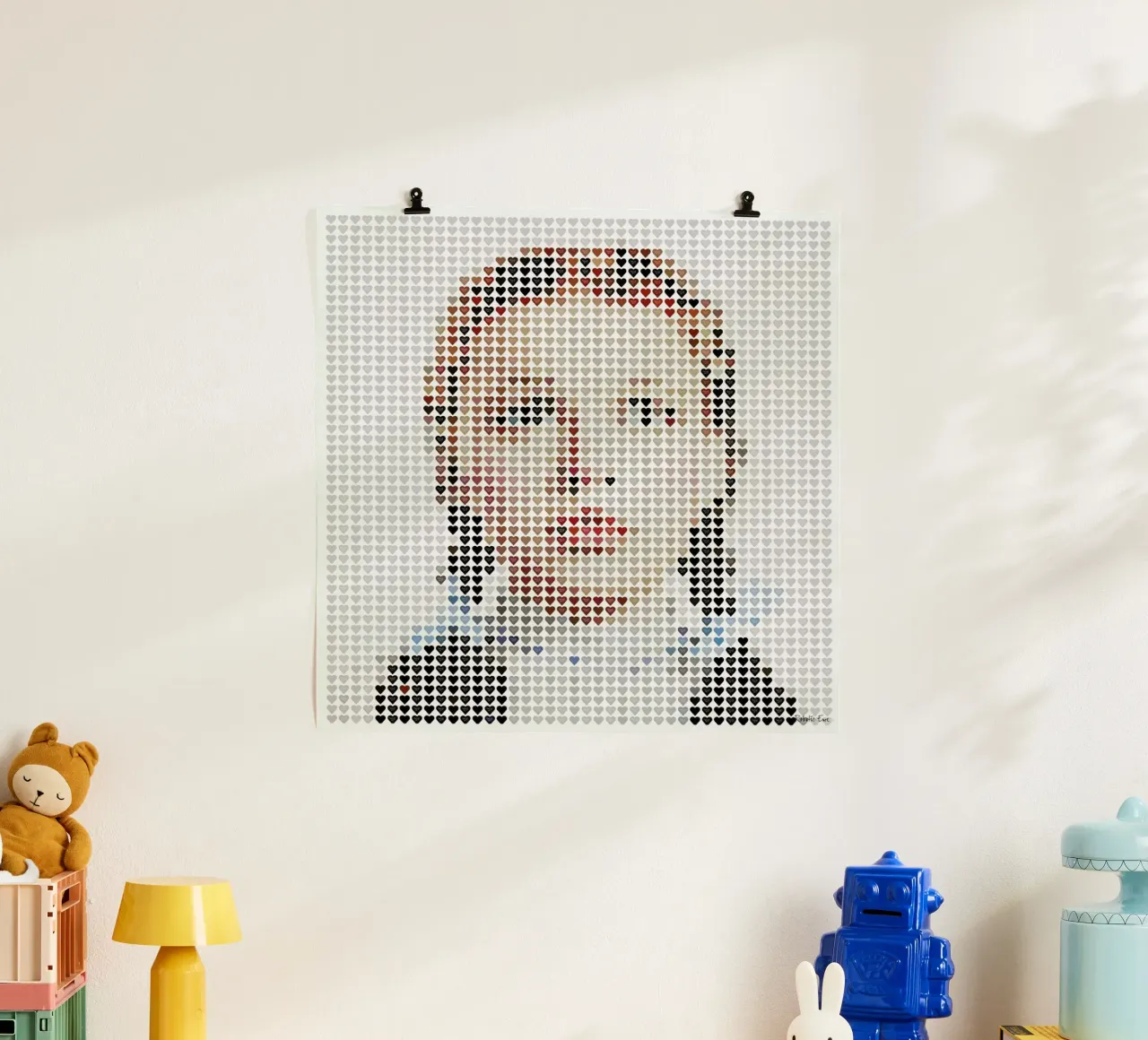 I Heart Dorothy Gale poster con telaio in alluminio da Robotic Ewe