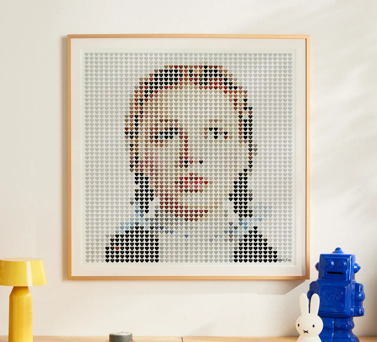 I Heart Dorothy Gale poster con telaio in alluminio da Robotic Ewe
