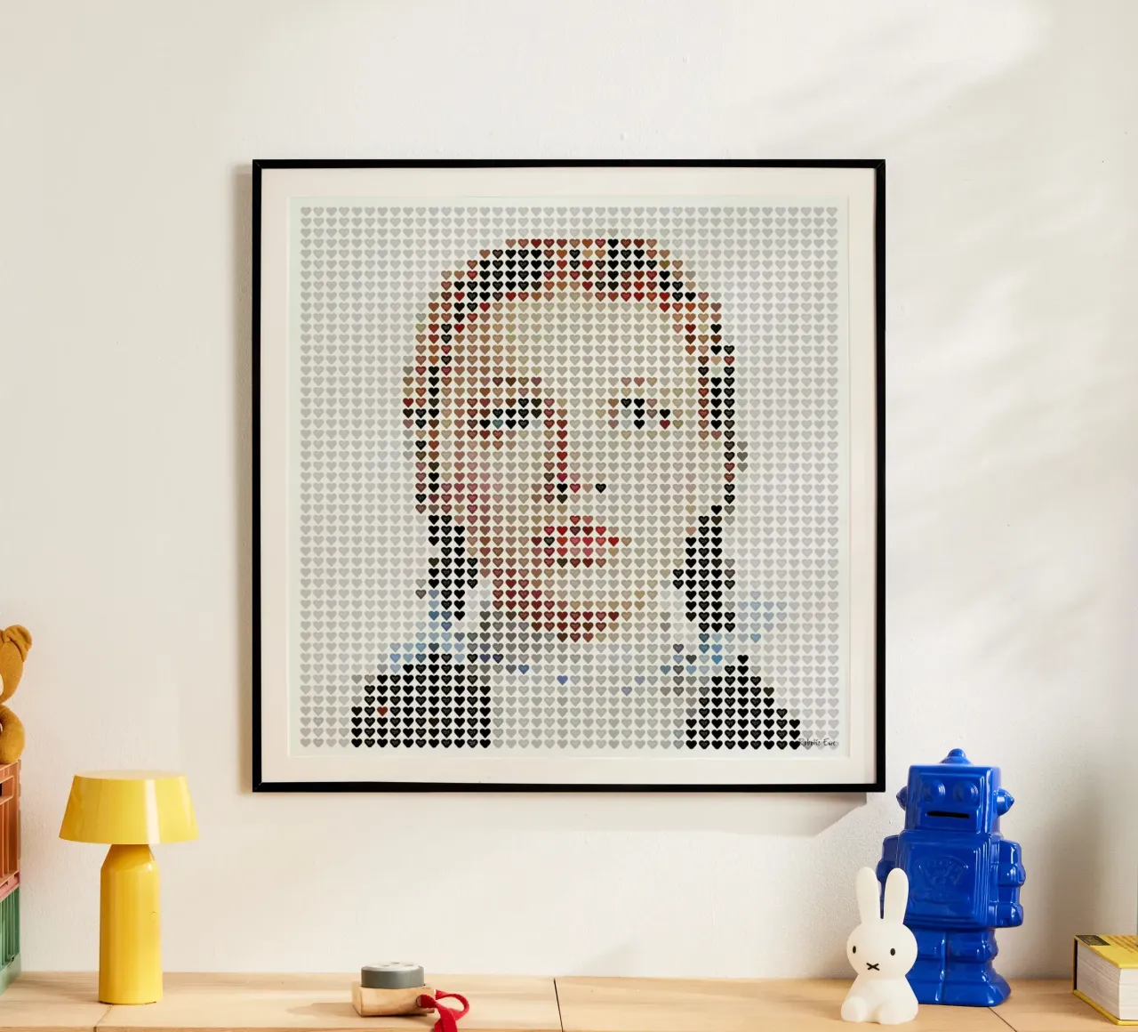 I Heart Dorothy Gale poster con telaio in alluminio da Robotic Ewe