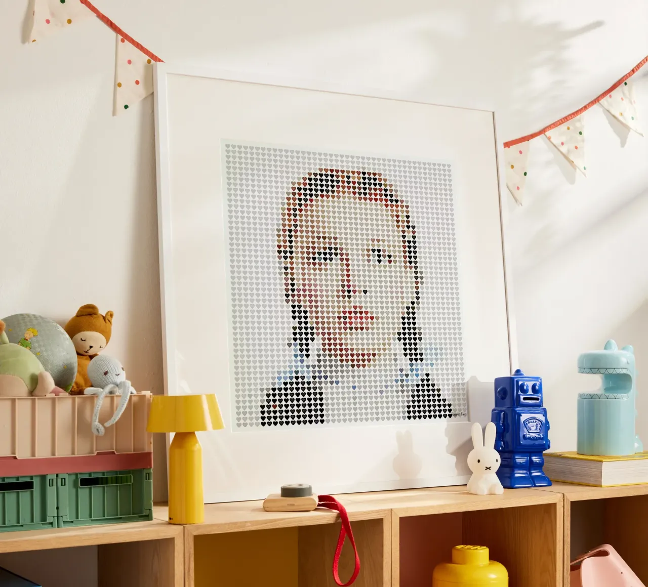 I Heart Dorothy Gale poster con telaio in alluminio da Robotic Ewe