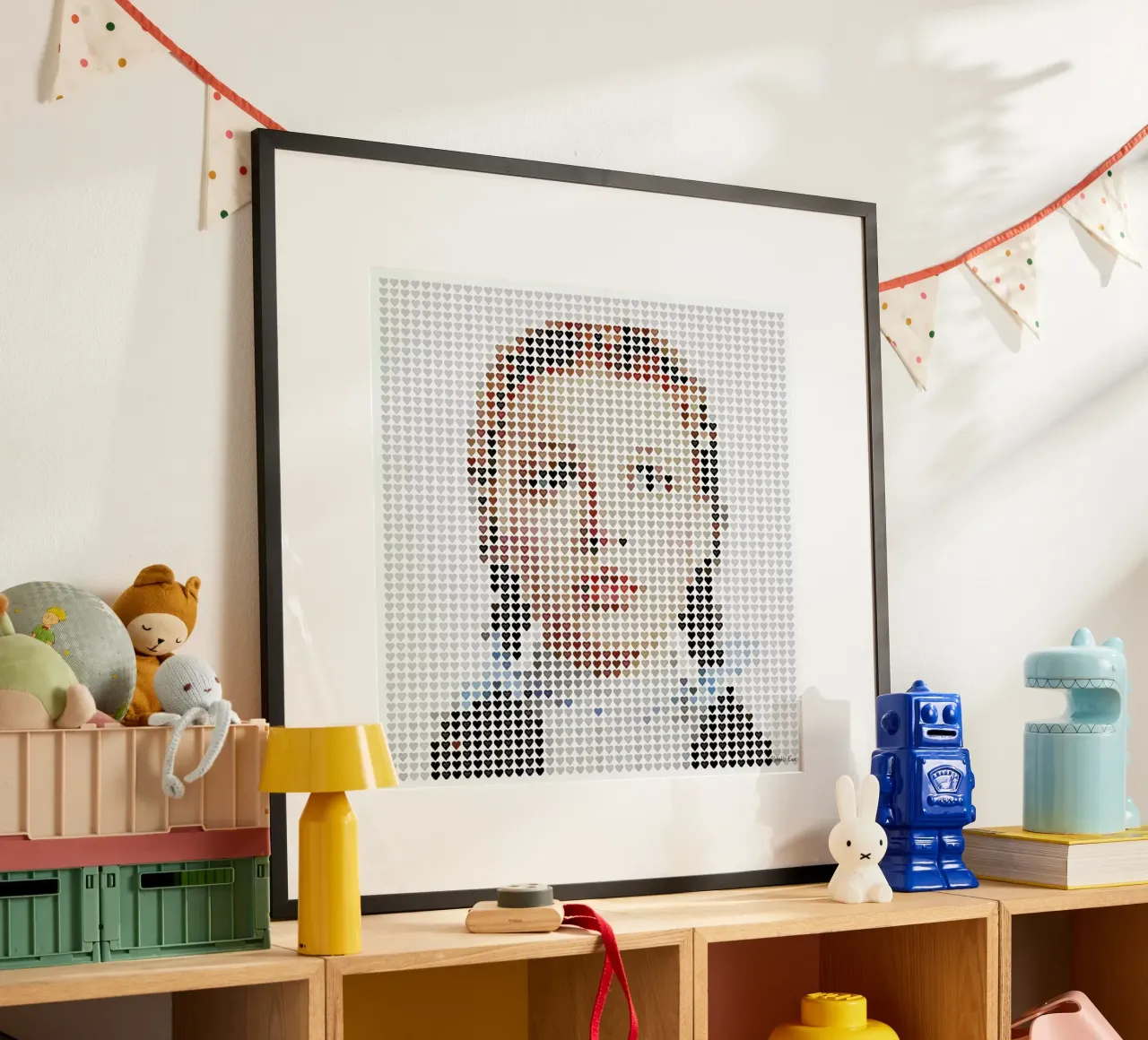 I Heart Dorothy Gale poster con telaio in alluminio da Robotic Ewe