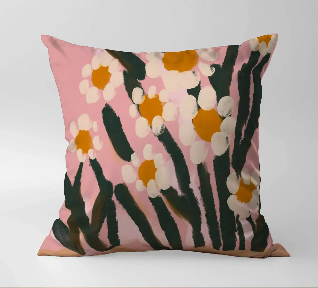 Pastel Flower Impression No 3 cuscino da treechild
