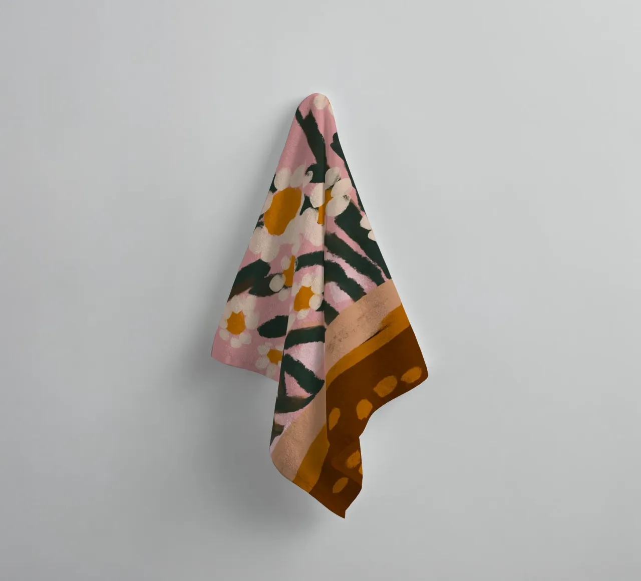 Pastel Flower Impression No 3 asciugamano da bagno da treechild