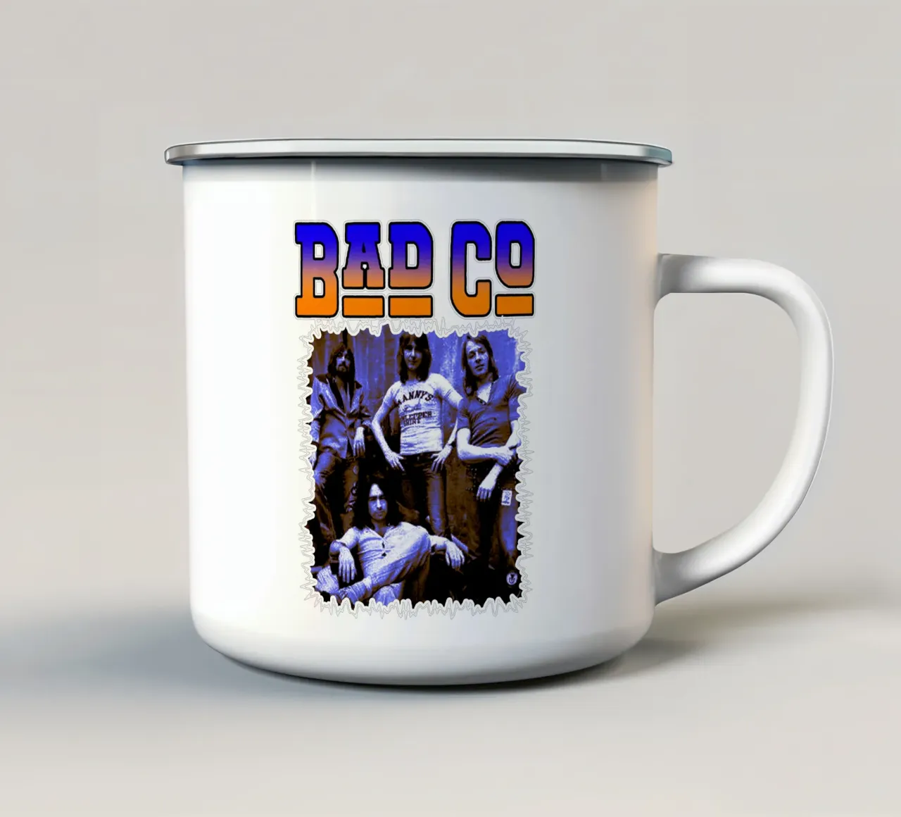 Rock in stile grunge Bad Company tazza in smalto da igoshdesigns