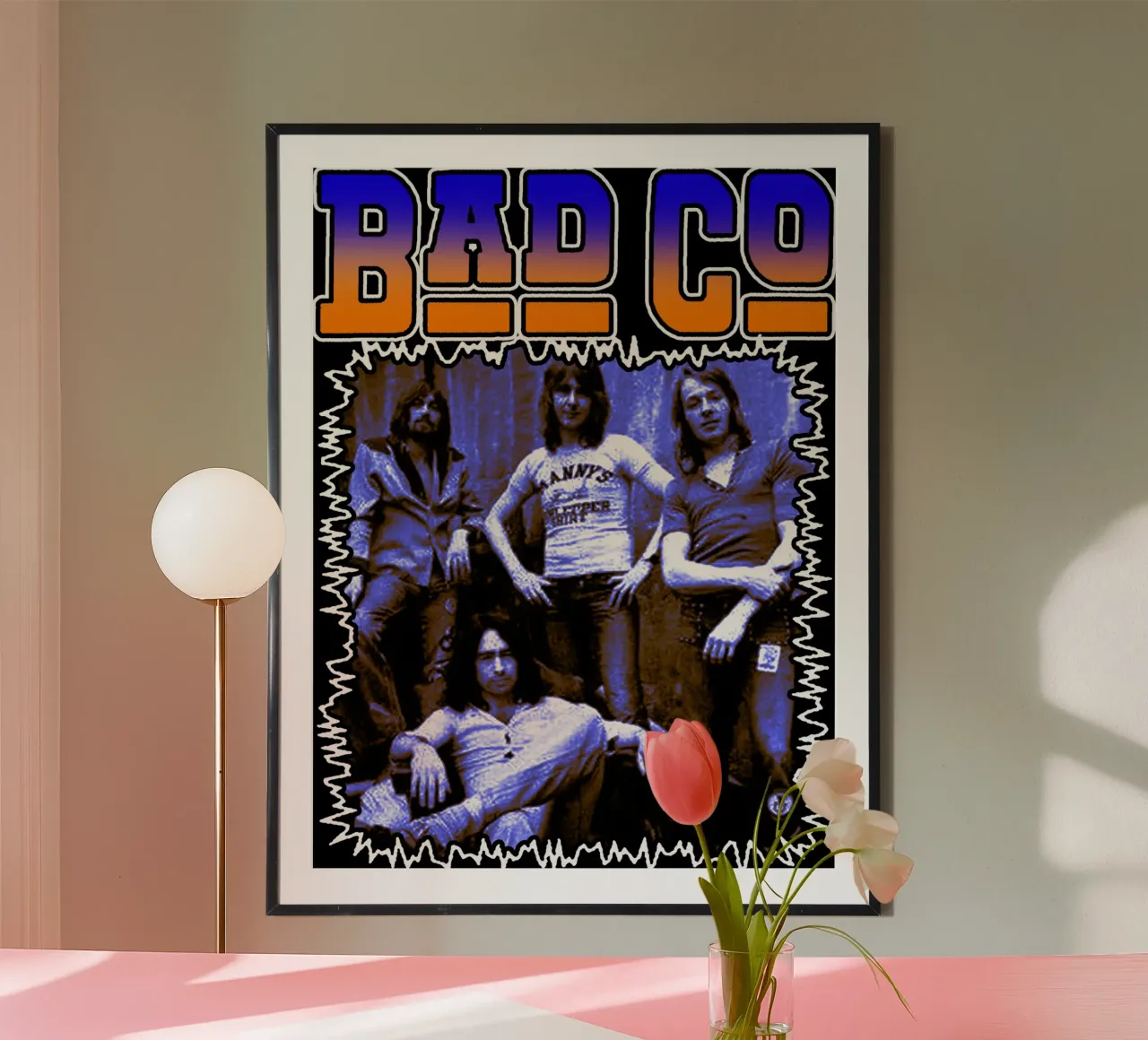 Rock in stile grunge Bad Company poster da igoshdesigns