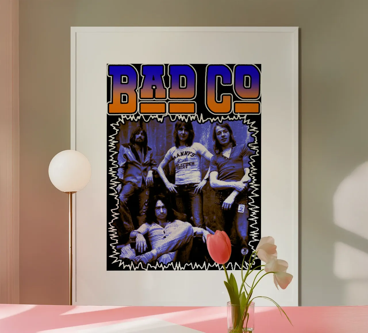 Rock in stile grunge Bad Company poster da igoshdesigns