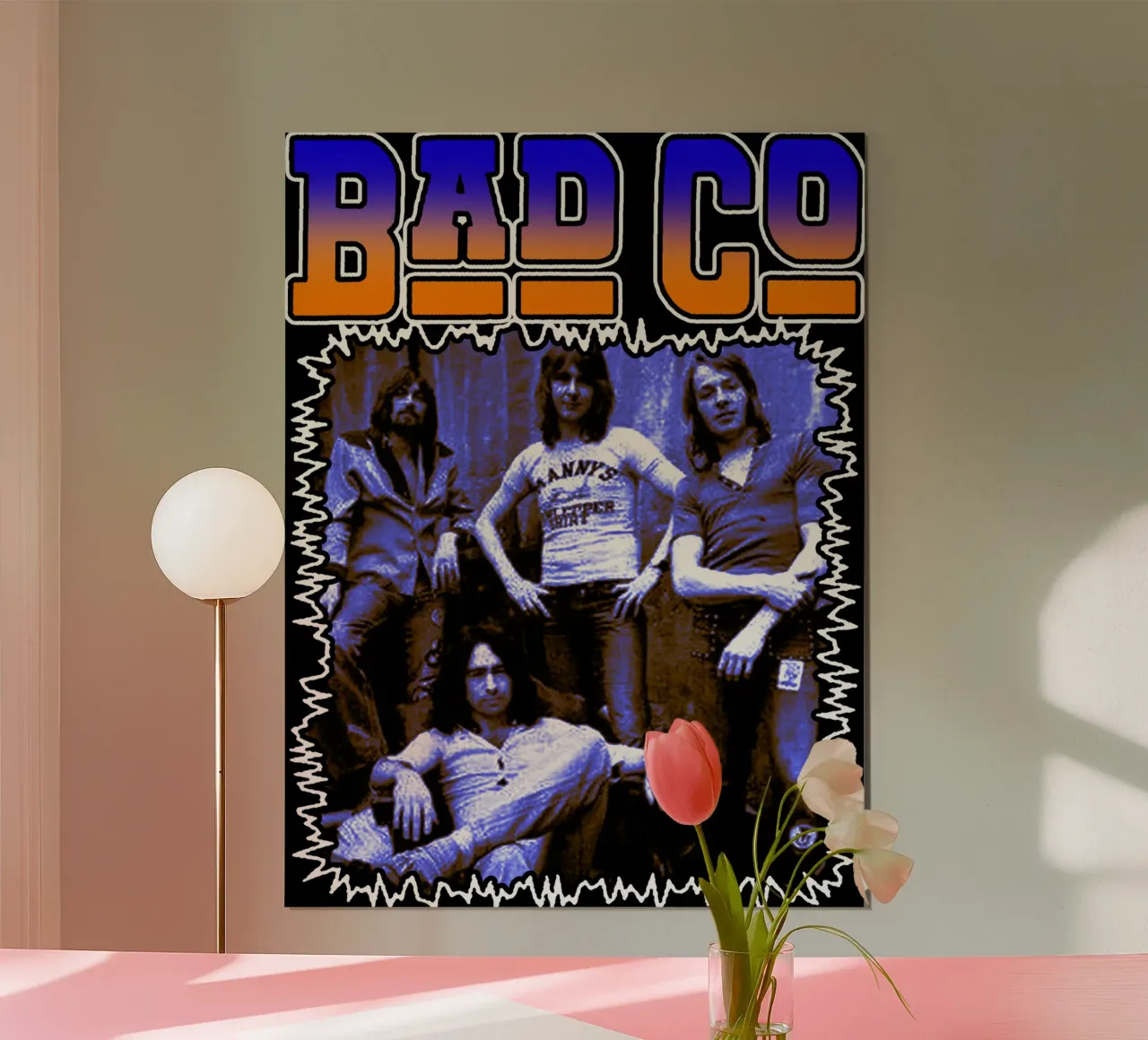Rock in stile grunge Bad Company poster da igoshdesigns