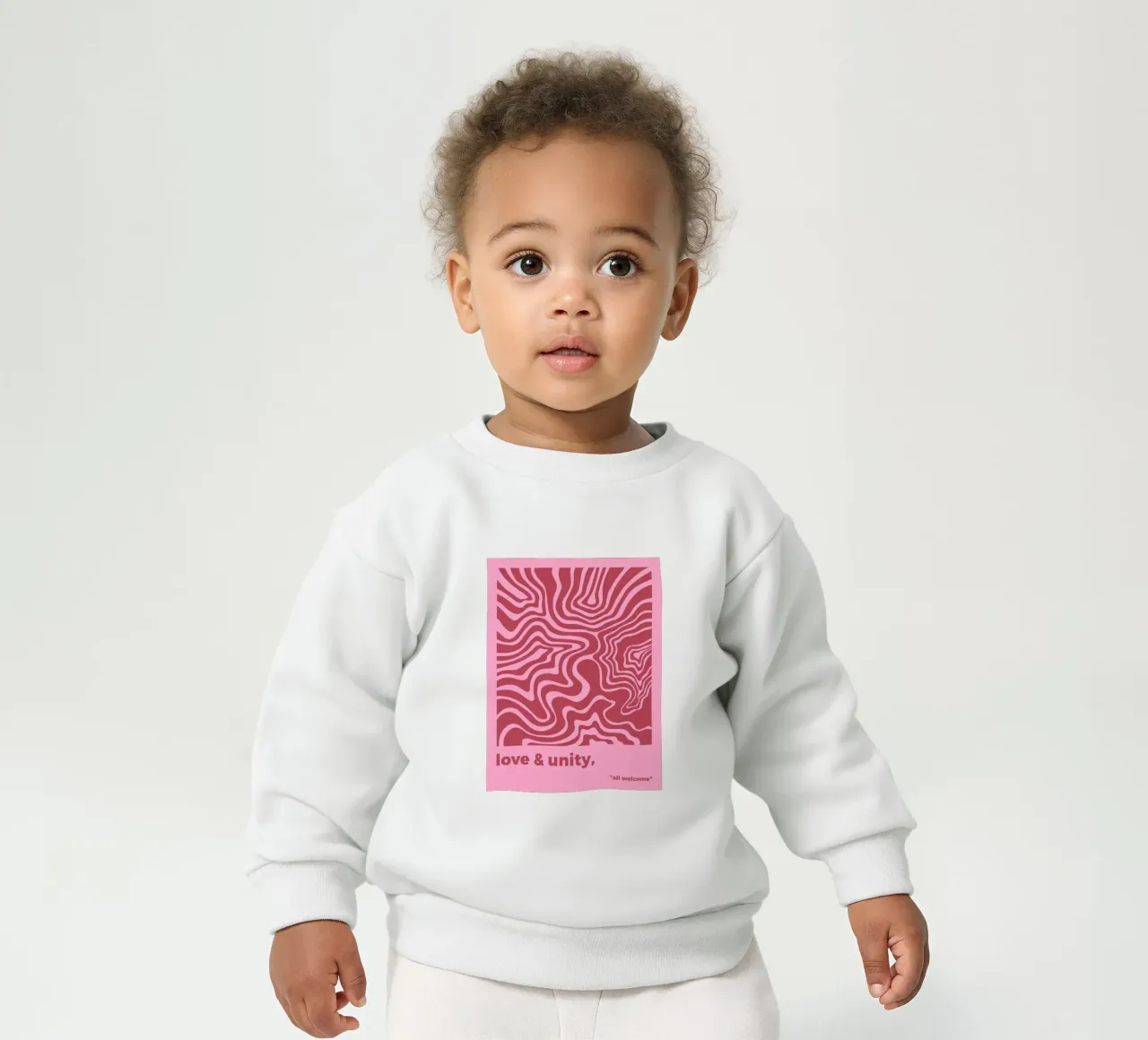 Amore e unità felpa neonato da MODERN NUANCE