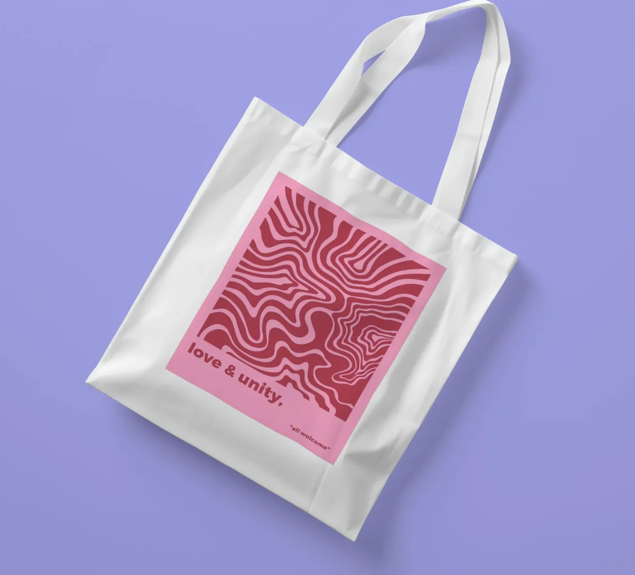 Amore e unità borsa in juta da MODERN NUANCE