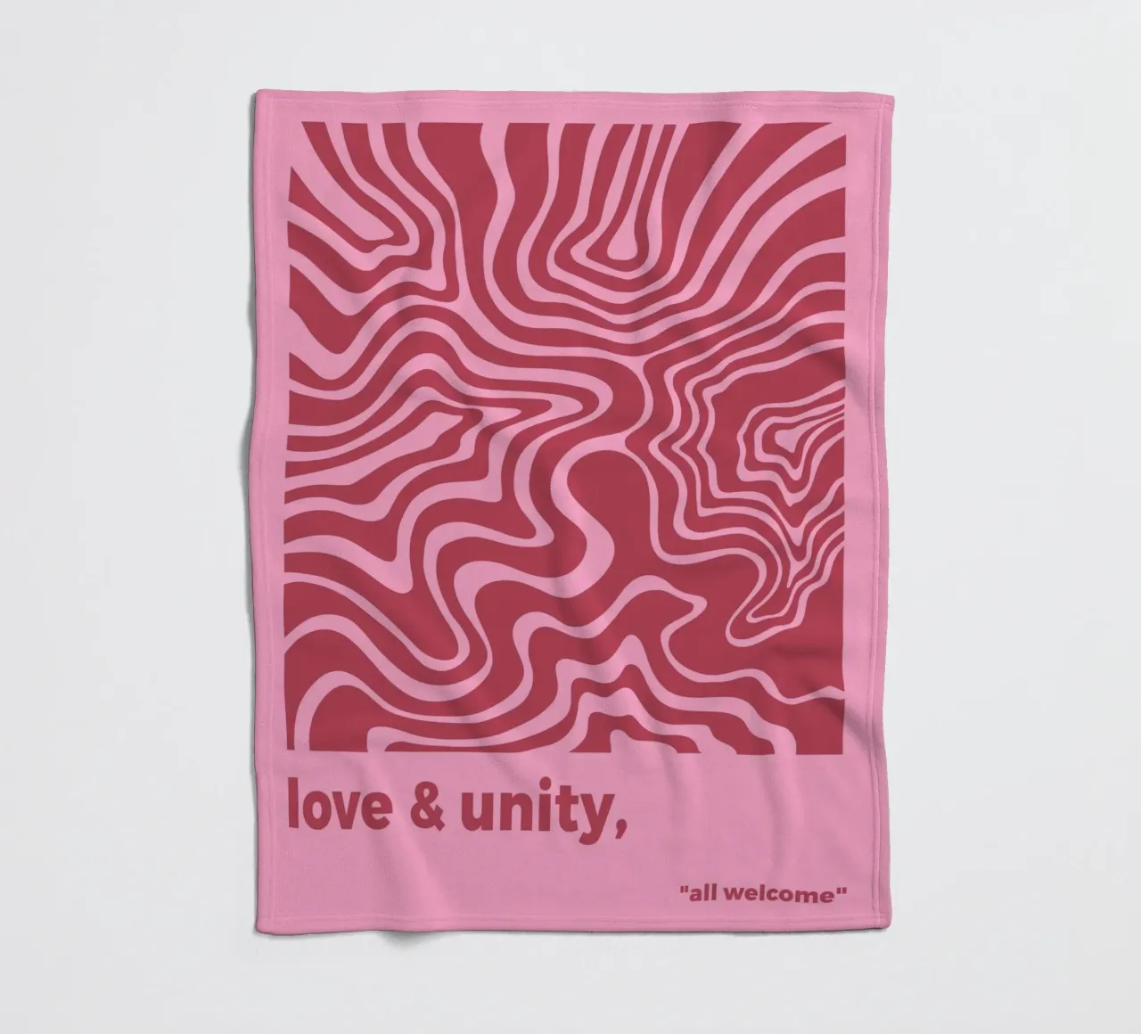 Amore e unità coperta in pile da MODERN NUANCE