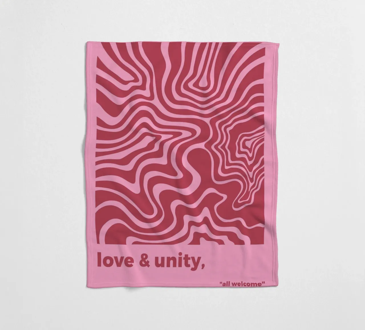 Amore e unità coperta in pile da MODERN NUANCE