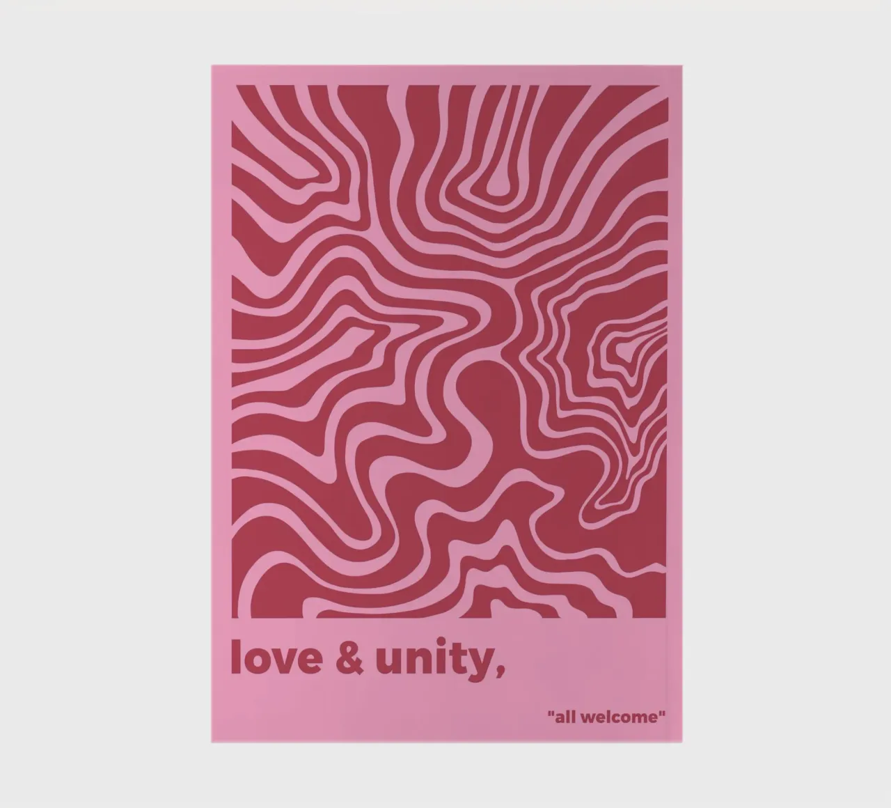 Love And Unity notebook by MODERN NUANCE