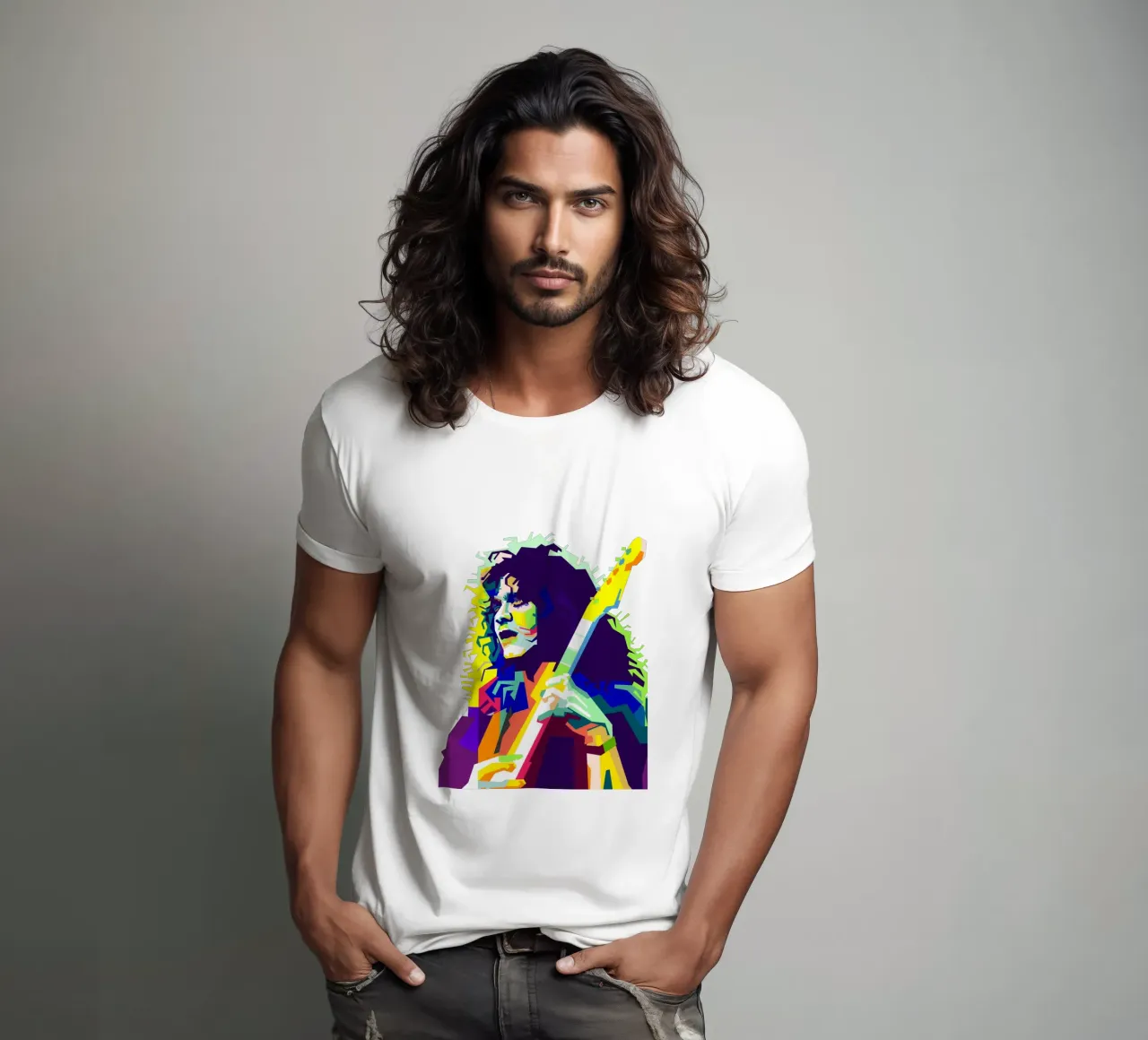 EVH chitarrista più rock Art WPAP t-shirt da Artkreator