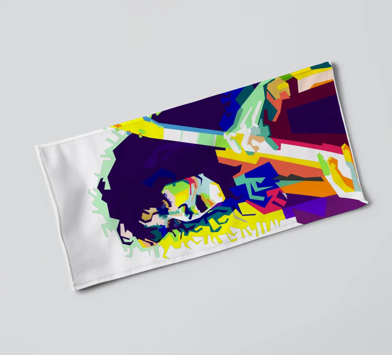 EVH chitarrista più rock Art WPAP asciugamano da bagno da Artkreator