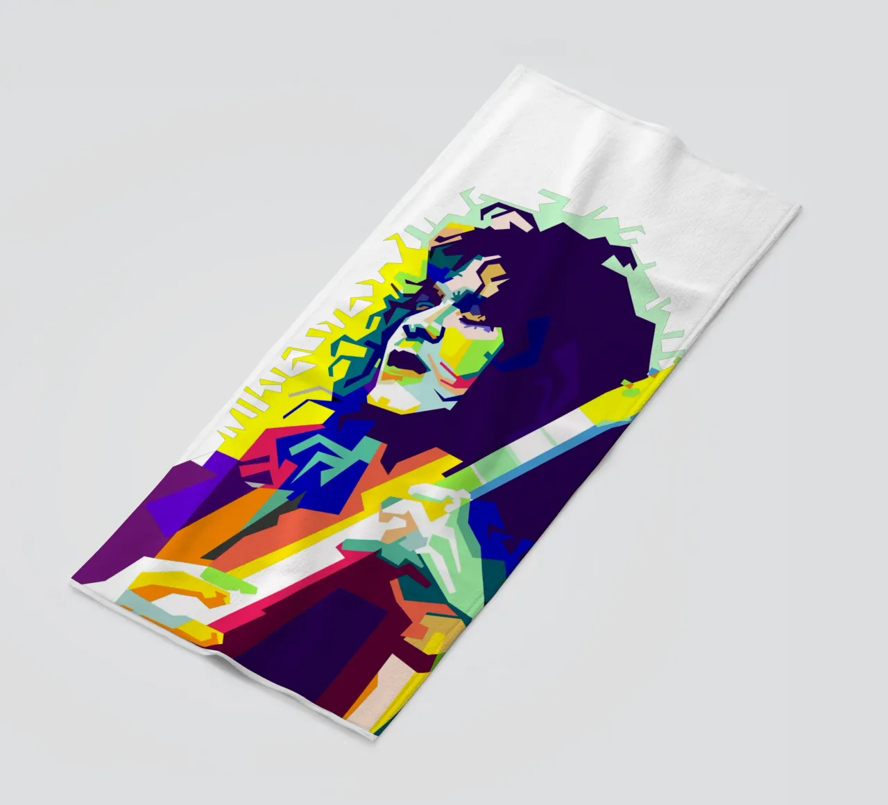EVH chitarrista più rock Art WPAP telo mare da Artkreator