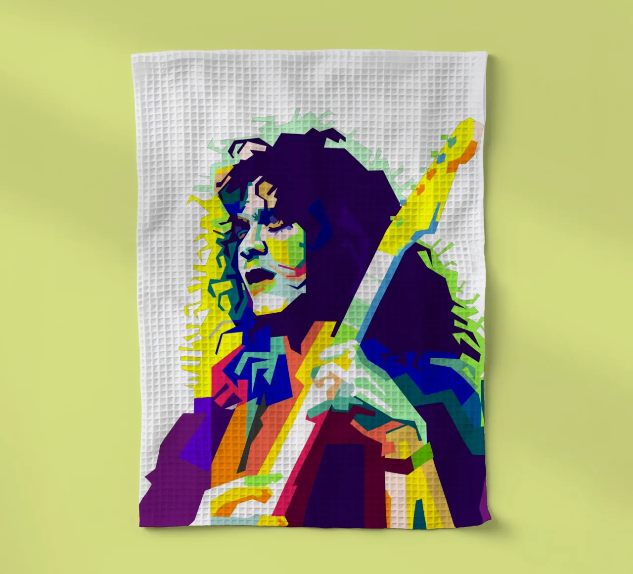 EVH chitarrista più rock Art WPAP canovaccio da cucina da Artkreator