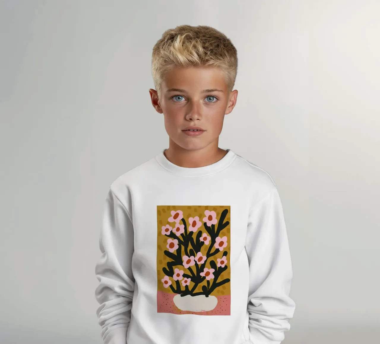 Pastel Flower Impression No 2 felpa bambino da treechild