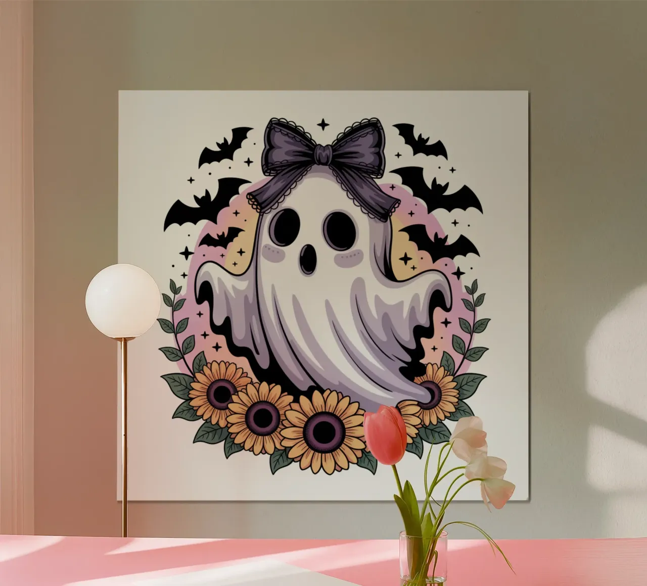 Spooky Kawaii Ghost poster da Sasyall Graphics