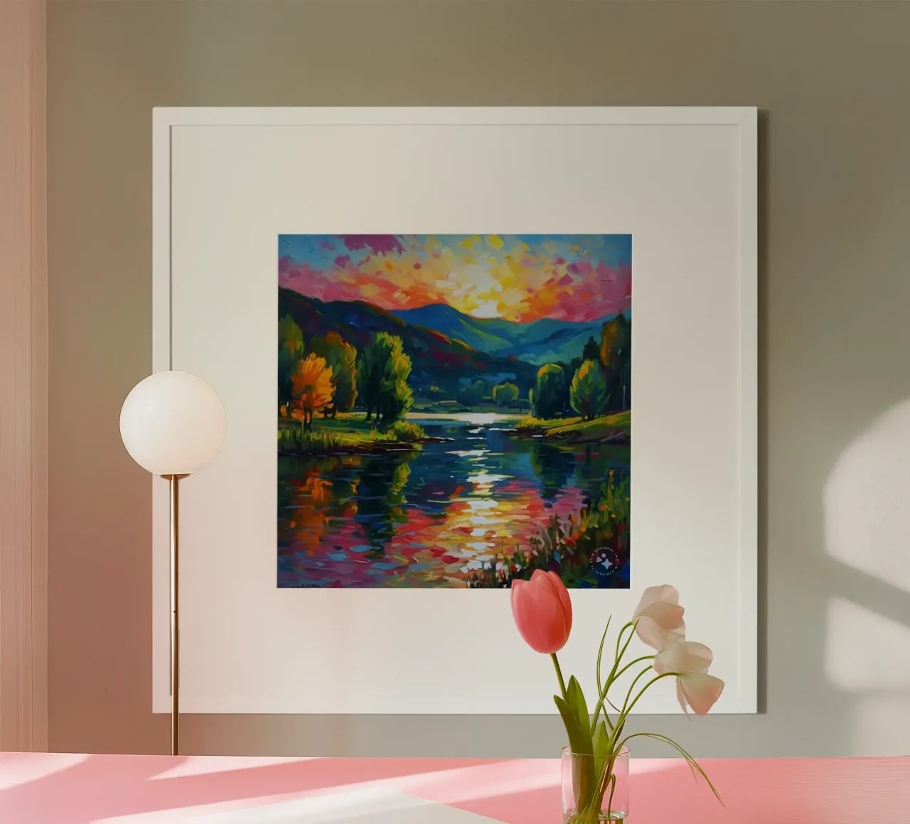 Natural scenery poster da mip of map