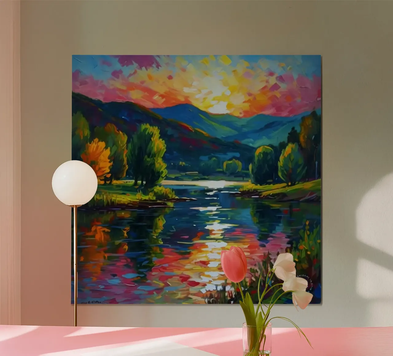 Natural scenery poster da mip of map
