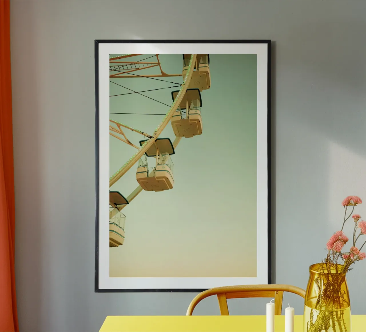 Ferris wheel by the sea poster da Thilo Grøsch