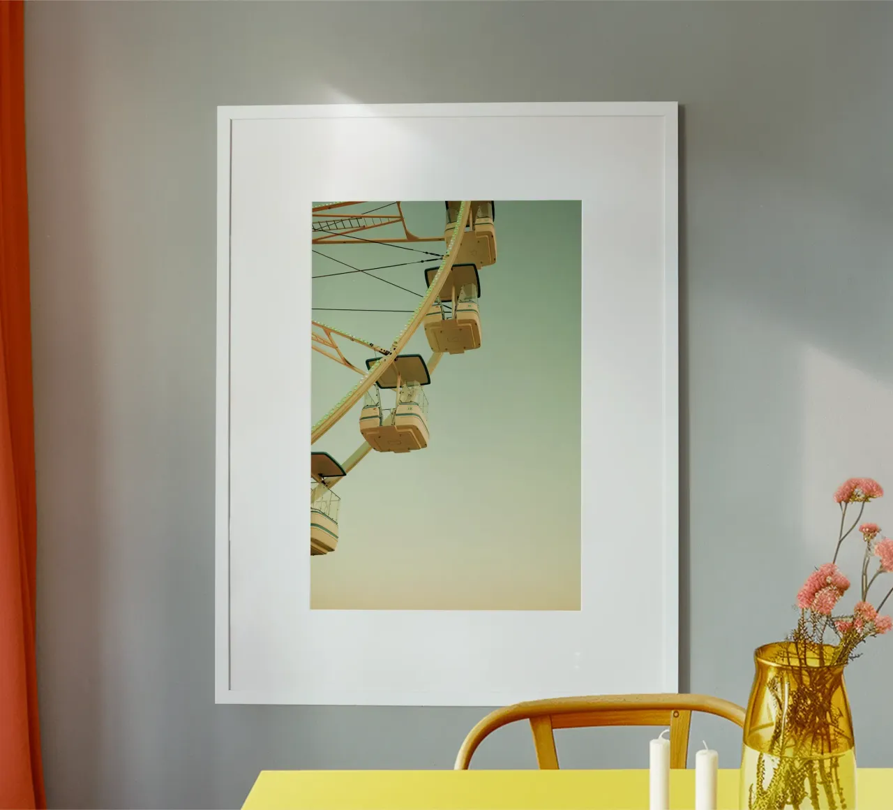 Ferris wheel by the sea poster da Thilo Grøsch