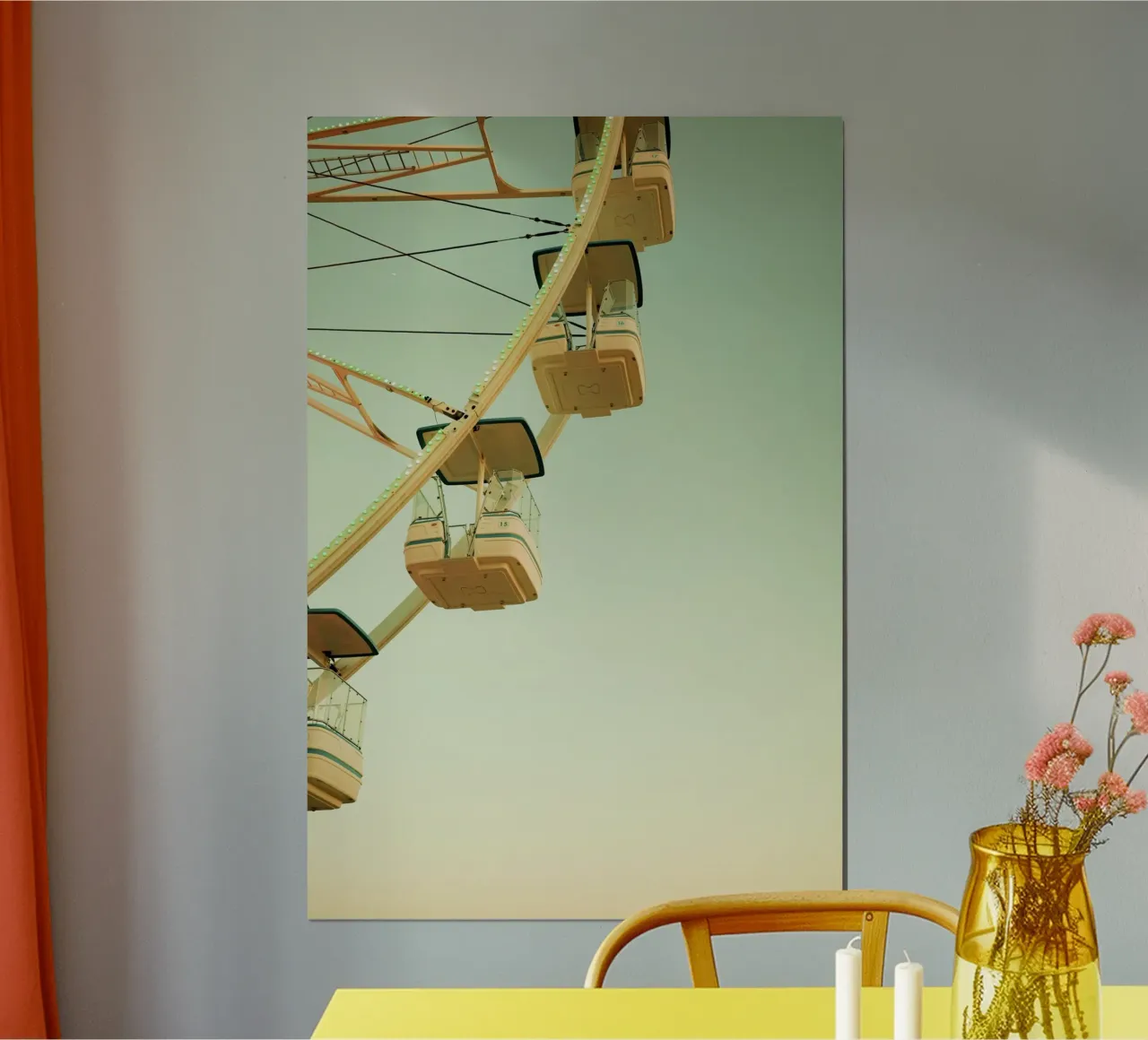 Ferris wheel by the sea poster da Thilo Grøsch