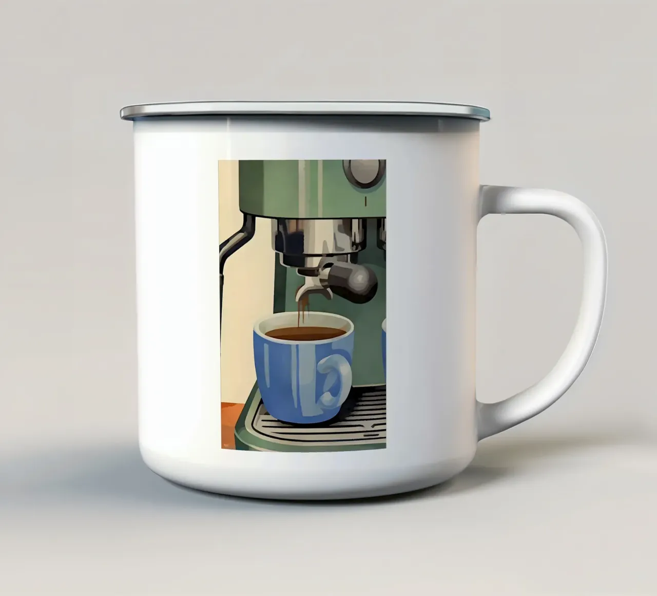 coffee  machine tazza in smalto da Type & Tape