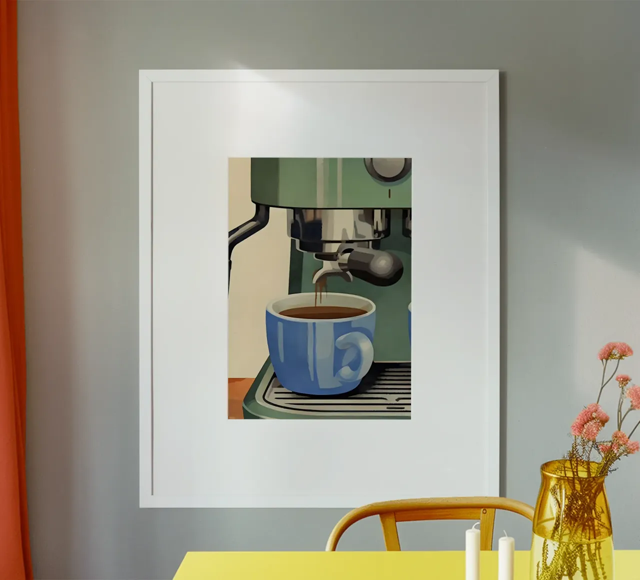 coffee  machine poster da Type & Tape