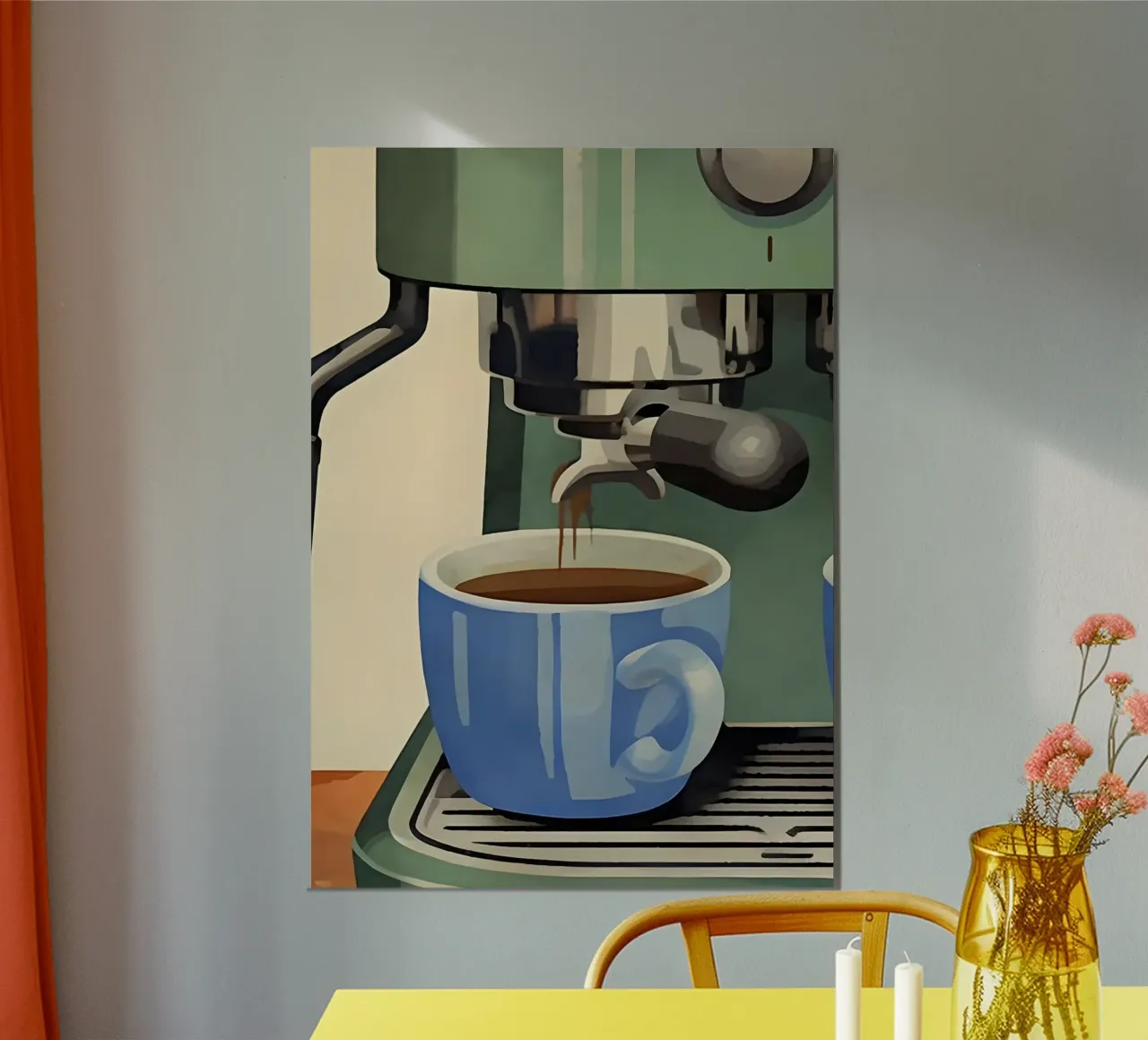 coffee  machine poster da Type & Tape