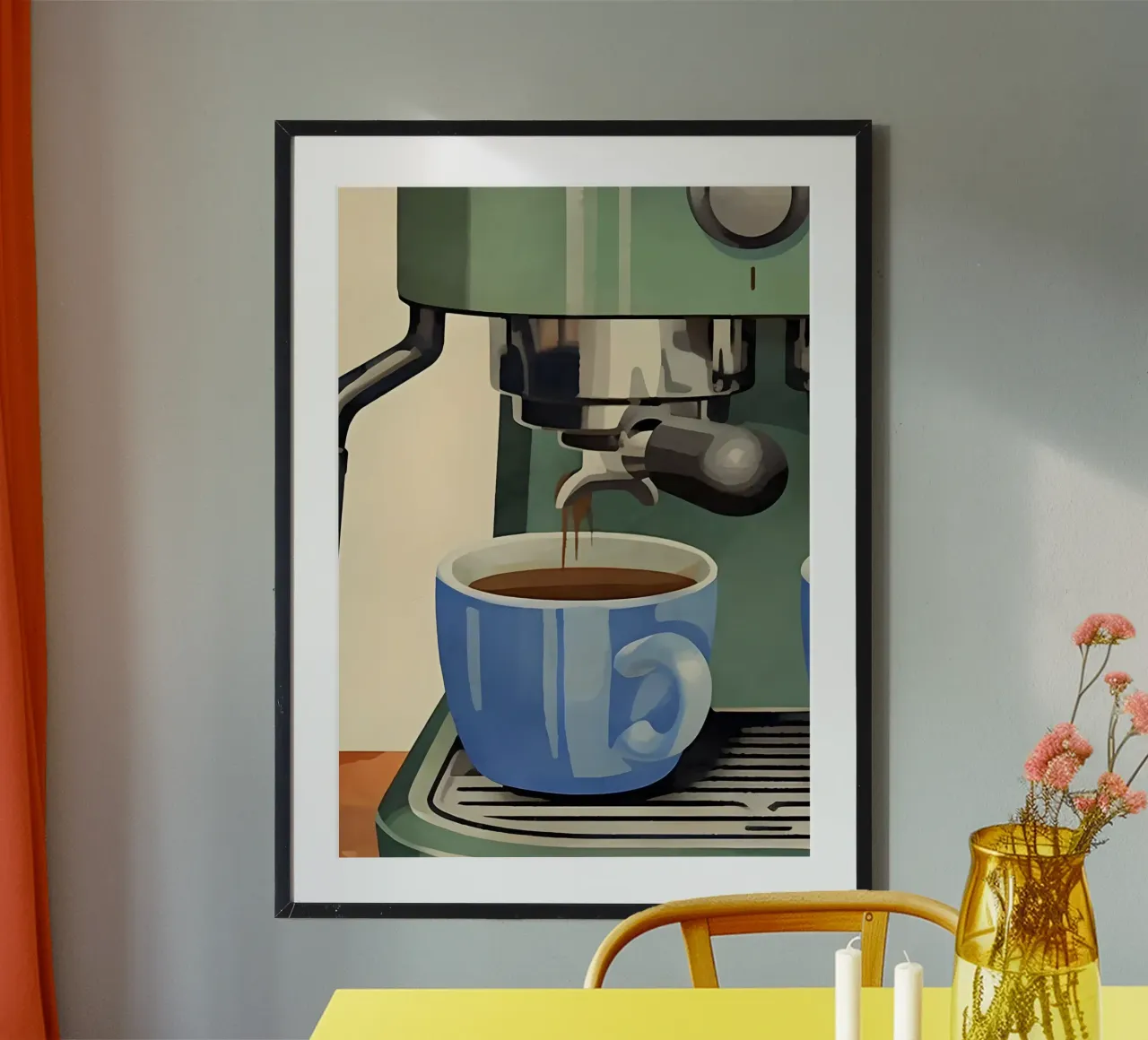 coffee  machine poster da Type & Tape